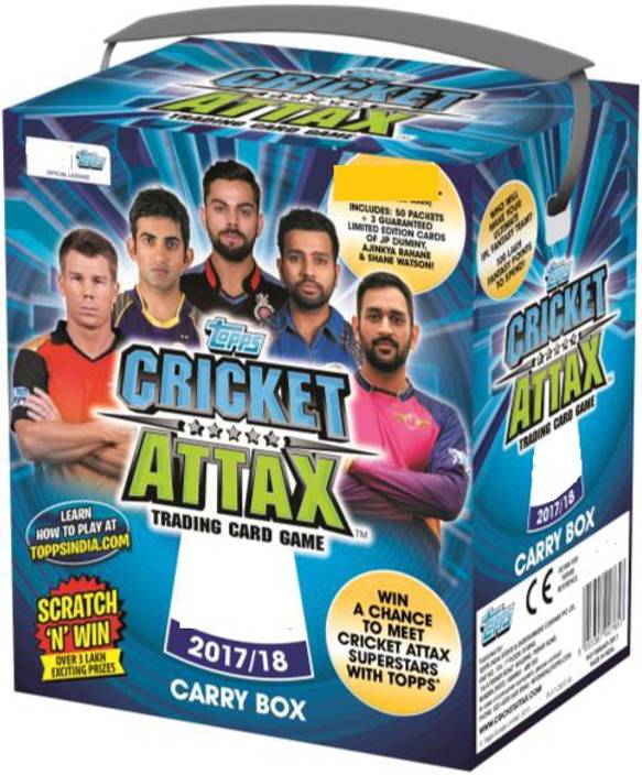 TOPPS INDIA CRICKET ATTAX 2017/18 CARRY BOX CRICKET ATTAX 2017/18