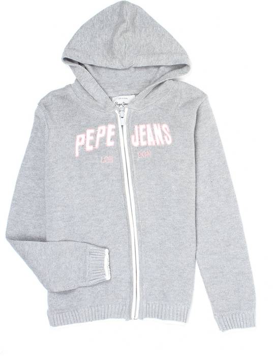 Pepe Jeans Solid Turtle Neck Casual Girls Grey Sweater Buy Pepe