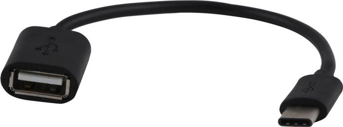 iGreenPro Universal {OTG Type C Male To Type A Female } Black iGP / Standard 0.2 m OTG Cable