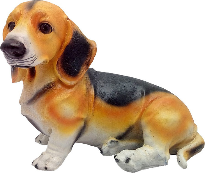 USA Basset Hound Art Dog Limited Edition dog statuette to hang on the wall