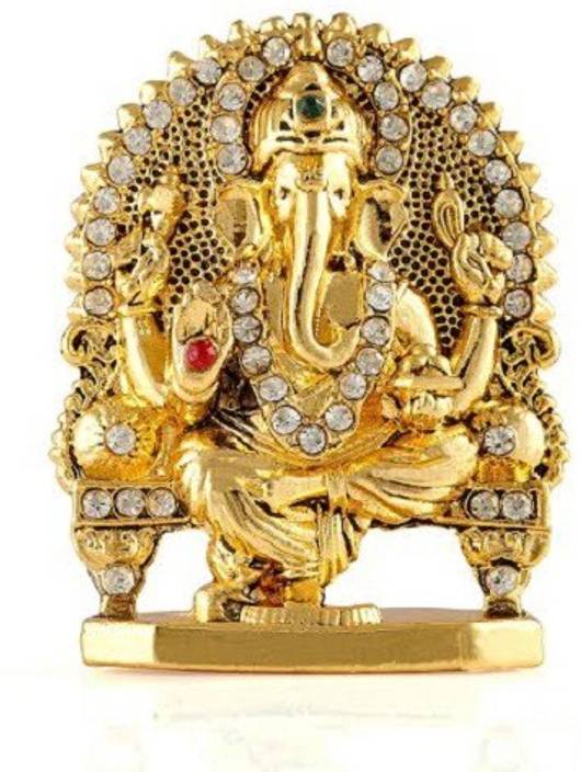 Kulin Ganesh Ganpati Lord Ganesha Idol Statue For Car Dashboard Home Decor Gifting Decorative Showpiece 5 Cm Alloy Gold Kulin Ganesh Ganpati Lord Ganesha Idol Statue For Car Dashboard Home Decor Gifting Decorative Showpiece 5 Cm Alloy Gold