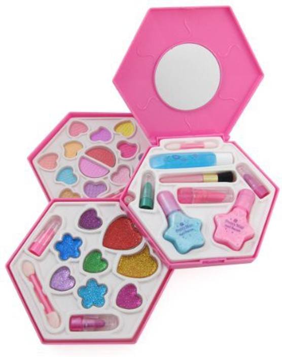 Liberty Imports Girls Sun Hexagon Shaped Cosmetics Play Set