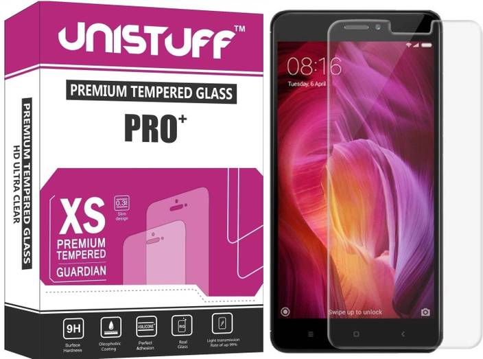 Unistuff Tempered Glass Guard for Mi Redmi Note 4 (Pack of 1)