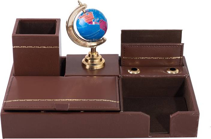 Flipkart Com Kebica 6 Compartments Faux Leather Desk Organizer