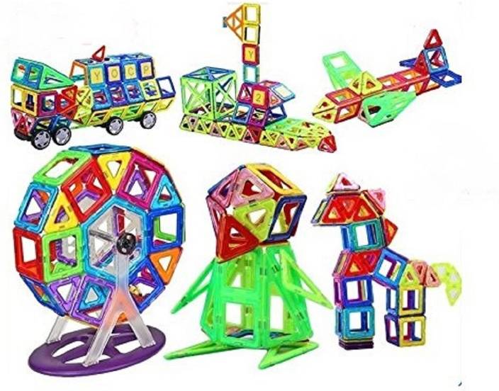 montez 86 pcs mag magical magnetic building blocks 3d magic play