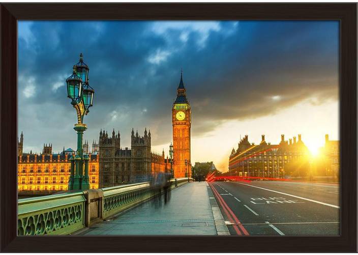 Artzfolio Big Ben At Sunset London England Uk Framed Wall