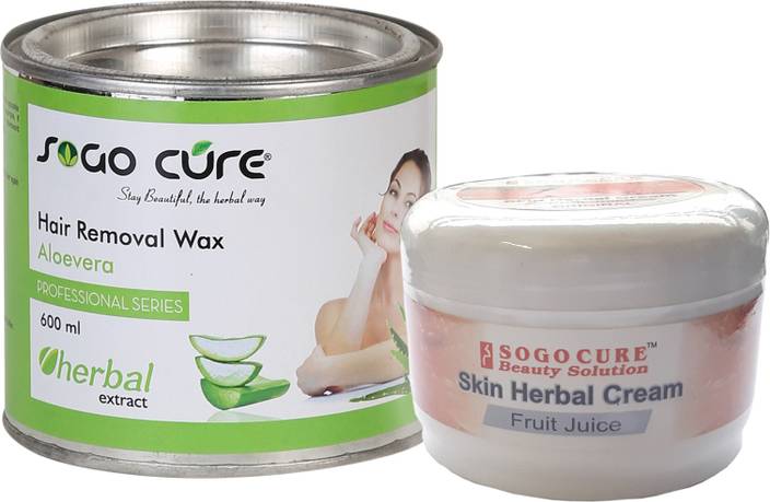 Sogo Cure Aleovera Hair Removal Hot Body Wax And Skin Herbal