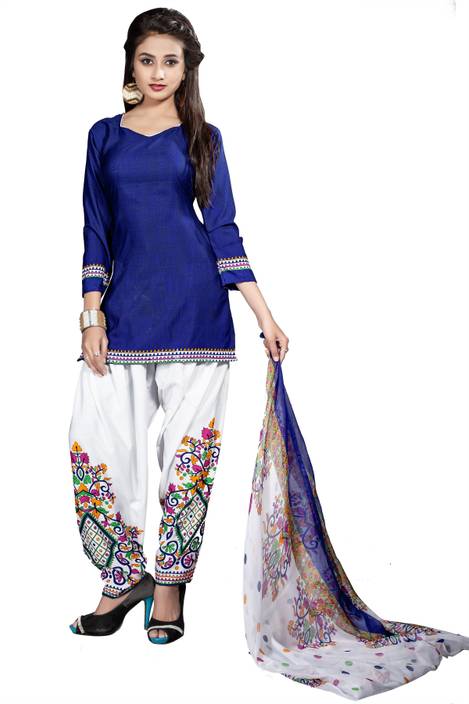 salwar suit material flipkart
