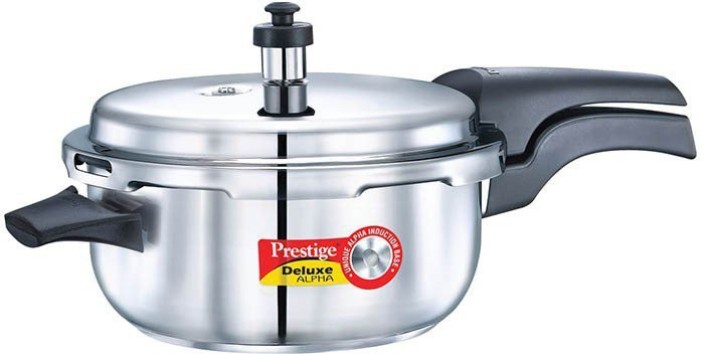 Silver Stainless Steel Bergner Infinity Chef Pressure Cooker 22 cm
