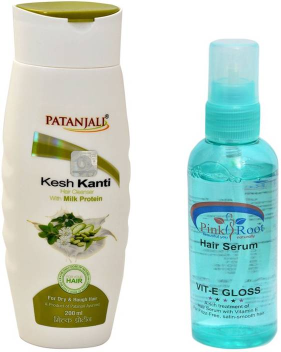 Patanjali Kesh Kanti Milk Protein Shampoo With Pink Root Hair