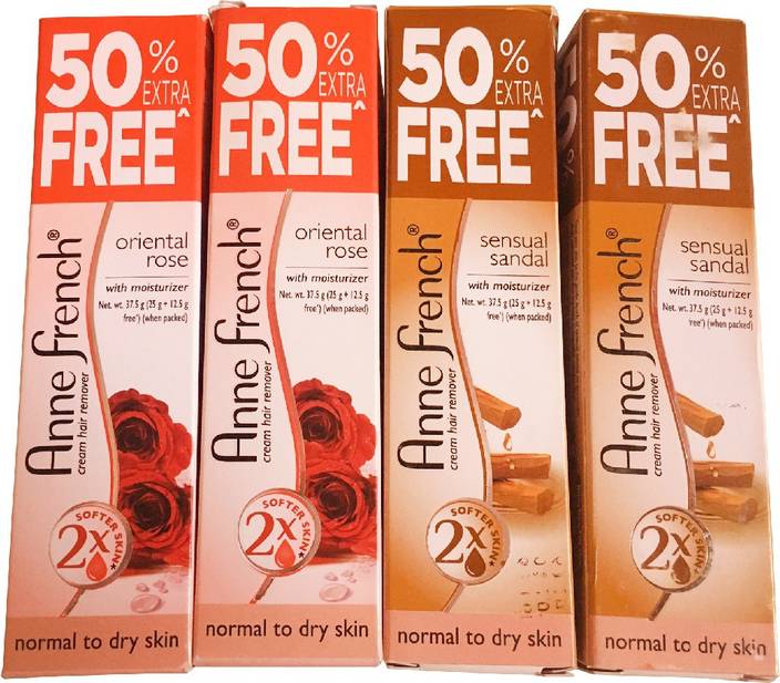 Anne French Hair Removal Tube Combo Of Sandal Rose Cream