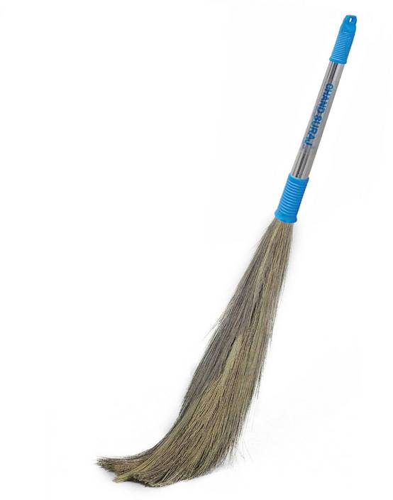 CHAND SURAJ Soft Grass Broomstick Mop Jhadu Wooden Dry Broom Price in