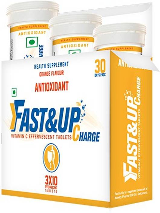 FASTANDUP Vitamin C Effervescent Tablets - Orange Flavour, Pack of 3 ... FASTANDUP Vitamin C Effervescent Tablets - Orange Flavour, Pack of 3 Tubes Energy Drink