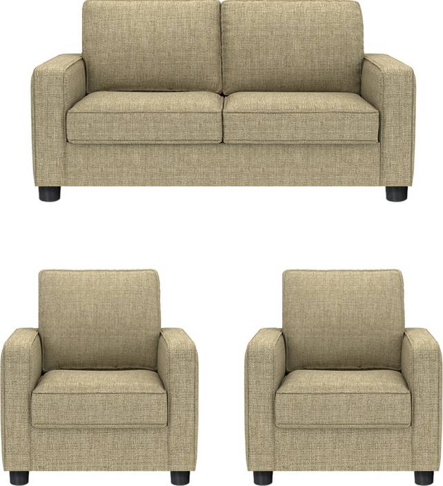 GIOTEAK Fabric 2 1 1 BEIGE Sofa Set Price in India GIOTEAK Fabric 2 1 1 BEIGE Sofa Set Price in India