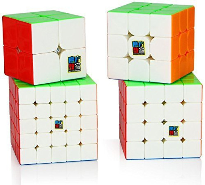 Moyu Gift Box Package 2x2 3x3 4x4 5x5 Stickerless Magic Cube Speed Puzzle