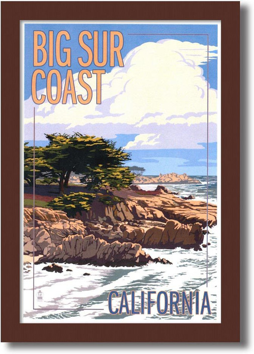 California Big Sur Coast Vintage Travel Poster Reproduction Libertadexpresionchile Uchile Cl