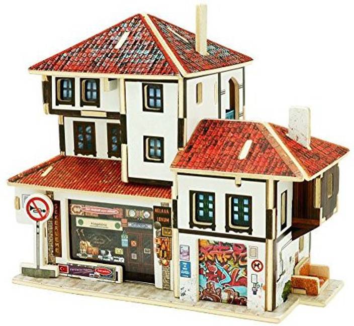 Robotime Diy Wooden House Building Kits 3d Jigsaw Puzzles