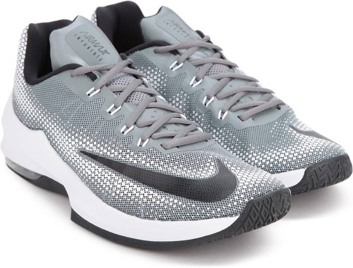 Nike AIR MAX INFURIATE LOW Basketball Shoes For Men - Buy COOL GREY/BLACK-WHITE Color Nike AIR