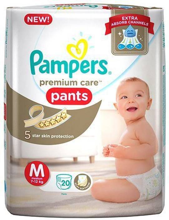 Pampers Premium Care Pants Diapers M Buy 20 Pampers Cotton Inner Cover Pant Diapers for