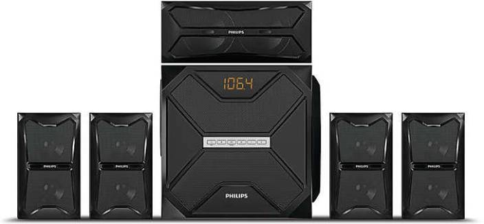 Philips SPA5250B 5.1 Channel Multimedia Speakers (Black)