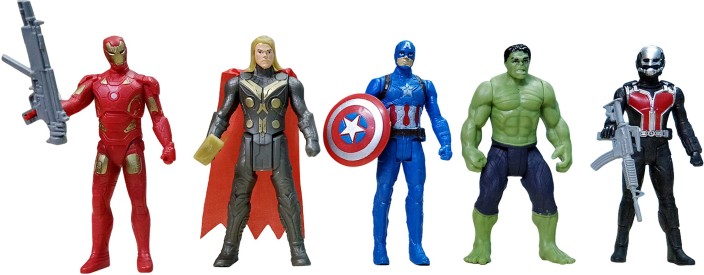 Marvel Avengers Super Hero Captain America Incredible Hulk Kid Action Figure Toy