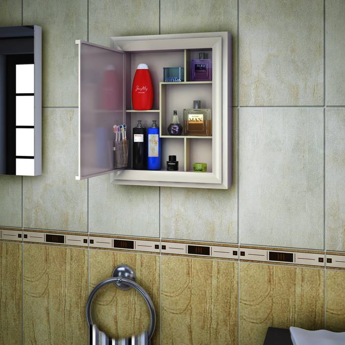 Nill Gem Mirror Plastic Wall Mount Cabinet