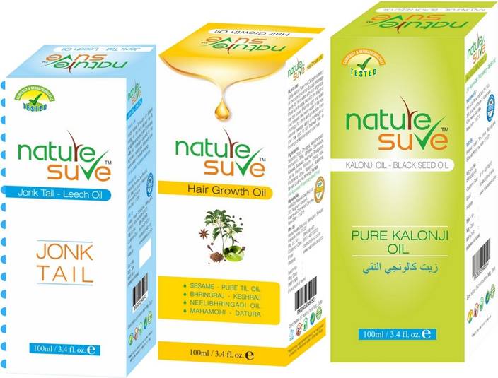 Nature Sure Combo Pack Of Kalonji Oil 100ml And Jonk Oil 100ml And