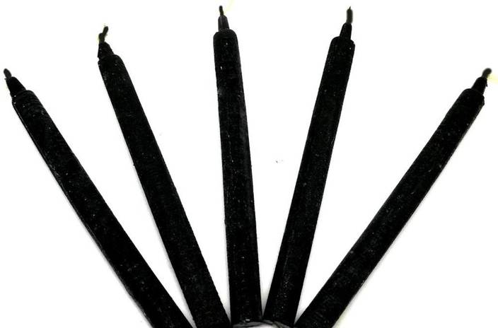 Sandhya Candles Small Black Taper Candle Pagan Wicca