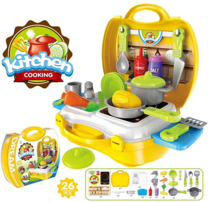Miss & Chief KITCHEN SET FOR KIDS PlAY - 26PCS