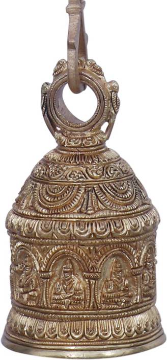 Ratnatraya Indian Small Brass Bell Hanging For Pooja Room