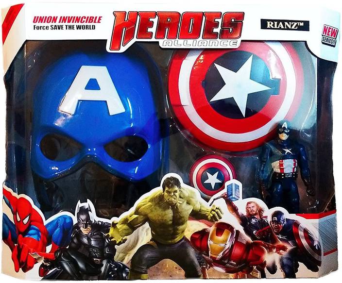 RIANZ Avengers 3 in 1 Gift-set 1 Disk Throwing Shield + 1 ...
