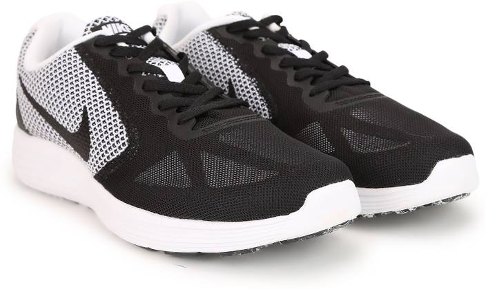 Nike REVOLUTION 3 Running Shoes For Men - Buy WHITE / BLACK Color ... Nike REVOLUTION 3 Running Shoes For Men