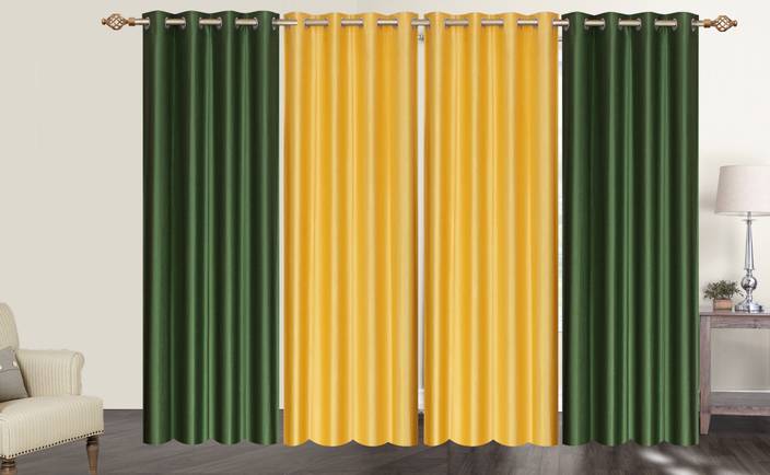 Choco Creation 274 Cm 9 Ft Polyester Long Door Curtain Pack Of