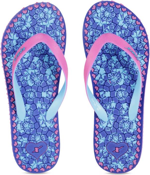 Sparx Slippers - Buy N. Blue Pink Color Sparx Slippers Online at Best ...