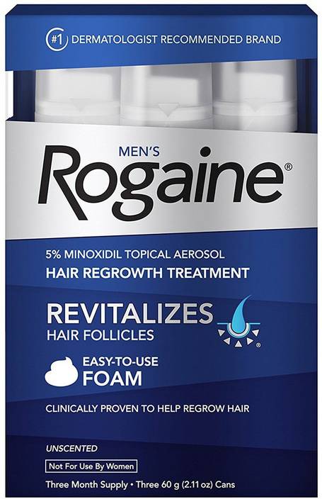 Rogaine Mens Rogaine Hair Loss Hair Thinning Treatment Minoxidil