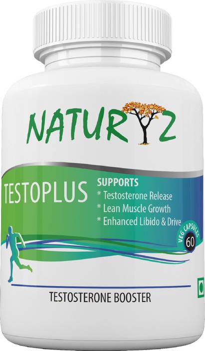 Naturyz Testoplus Testosterone Booster Supplement For Men With 9 Nutrients For Muscle Growth 60 Veg Capsules - 
