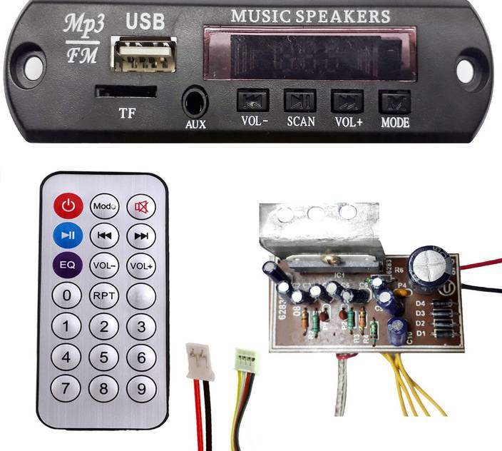 Elph Fm Module With Audio Amplifier Ic 6283 Board Electronic Components Electronic Hobby Kit