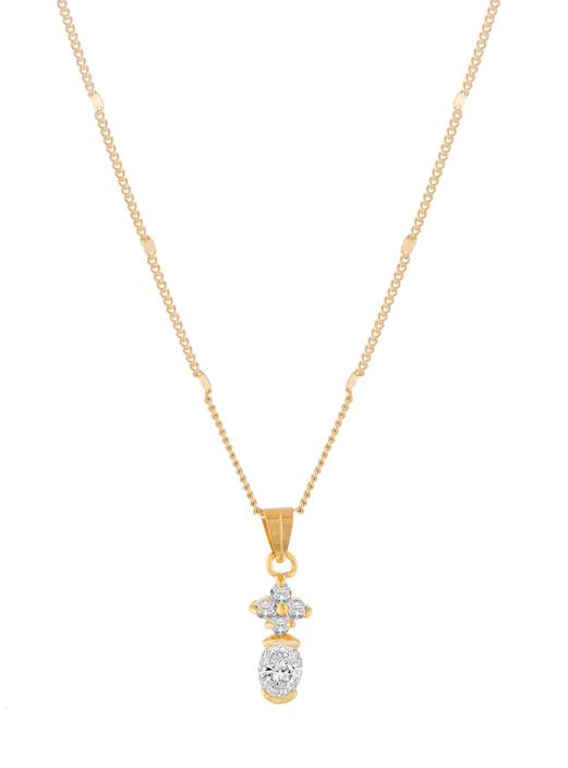 Jazz Jewellery Lady Touch Beautiful Gold Plated Designer Cz American Jazz Jewellery Lady Touch Beautiful Gold Plated Designer Cz American Diamond Stones Pendant Chain