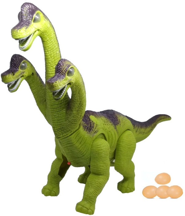 LED Egg-laying Walking Dinosaur Light Up Kids Toy Figure Sounds Movement Gifts