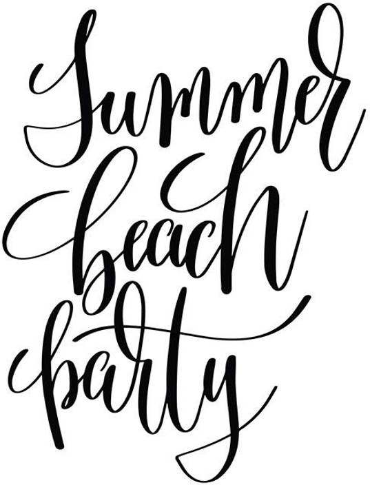 Posters Summer Beach Party Quote Printed Poster Funny