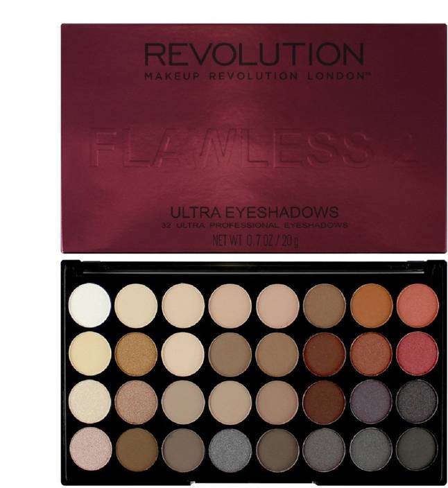 Makeup Revolution Ultra 32 Shade Eyeshadow Palette Flawless 2 16 G