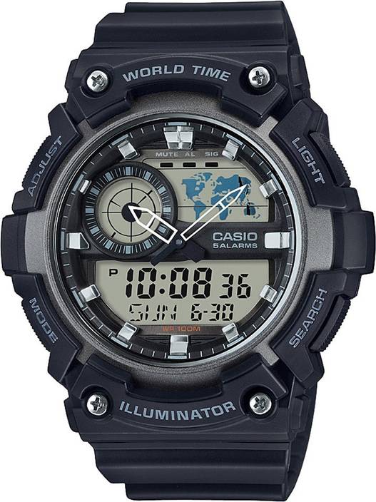 casio ad214 youth combination watch