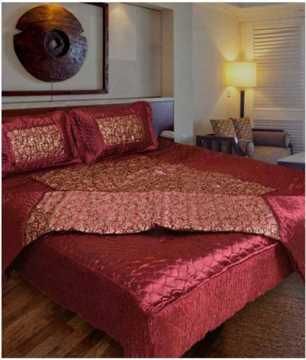 Maharaja Double Bed Wedding Bedsheet Set Of 4 Pcs Bedsheet Size