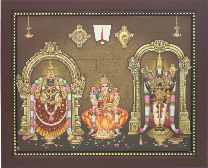 R S Exports Lord Balaji Padmavati And Lakshmi Photo Frame 32 5
