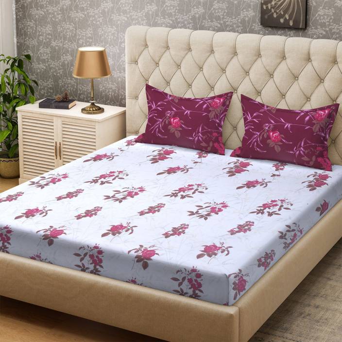 For 399/-(71% Off) Bombay Dyeing Double Bedsheets (Buy 1 Get 2 Free) at Flipkart