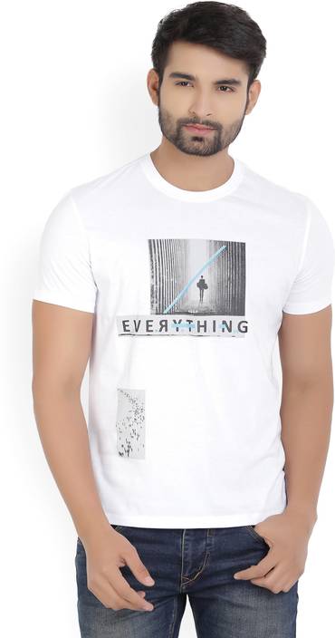 Van Heusen Sport Printed Men's Round Neck White...