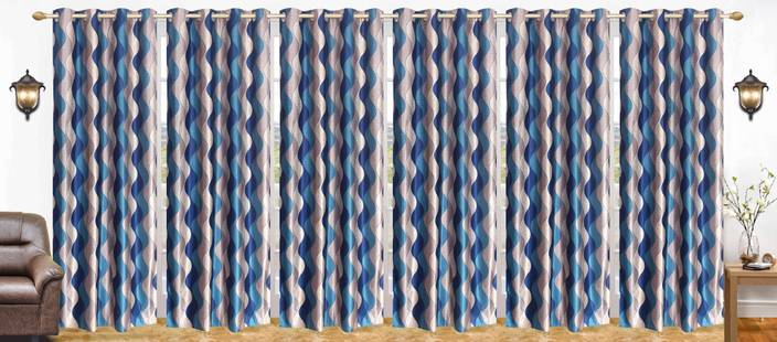 Flossy 212 Cm 6 Ft Polyester Door Curtain Pack Of 6 Buy