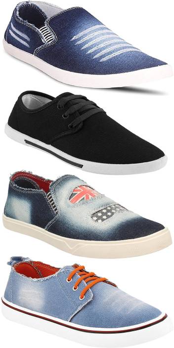 Chevit Men's Combo pack of 4 Comfort Loafers,...