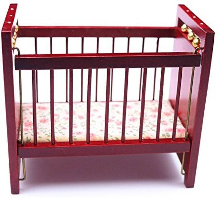 Bestlee 1 12 Doll House Miniature Baby Crib Baby Bed Furniture