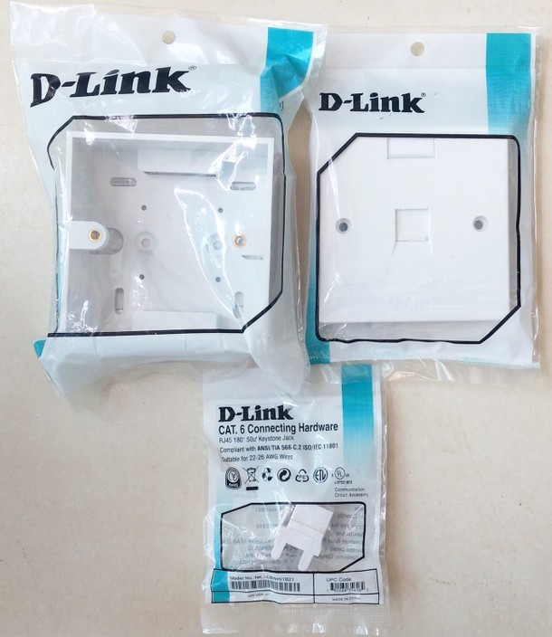 RJ45 Face Plate Wall Socket Cat6 Cat5e Ethernet Single Gang 4 Port